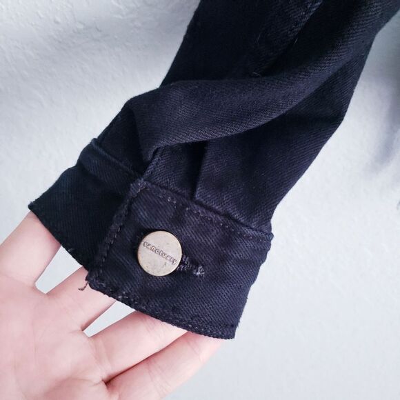 Sanctuary Black Studded Denim Jacket - Picture 5 of 8